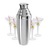 Oggi Jumbo Cocktail Shaker 60 oz - Stainless Steel Construction, Built in Strainer - Ideal Large Cocktail Shaker for Parties, Mixes 12 Martinis view 3