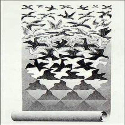 Pyramid America M.C. Escher Liberation Cool Wall Decor Art Print Poster 13.5x29.5