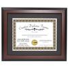 Creative Picture Frames 11x14-inch Mahogany Diploma Frame with Black Mat to Hold 8.5 x 11 Graduation Certificate Documents with Installed Wall Hanger view 1