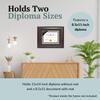Creative Picture Frames 11x14-inch Mahogany Diploma Frame with Black Mat to Hold 8.5 x 11 Graduation Certificate Documents with Installed Wall Hanger view 4