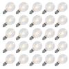 GOOTHY G40 Replacement Bulbs, 120V 5W Incandescent Light Bulbs, E12 Candelabra Base, 1.5 Inch Clear Globe Replacement Light Bulbs for Indoor Outdoor String Lights, Warm White -25 Pack view 1
