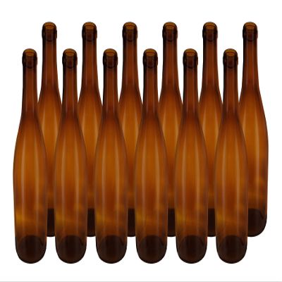 NorthernBrewer 750 ml Amber Glass Hock Bottles, 12per Case