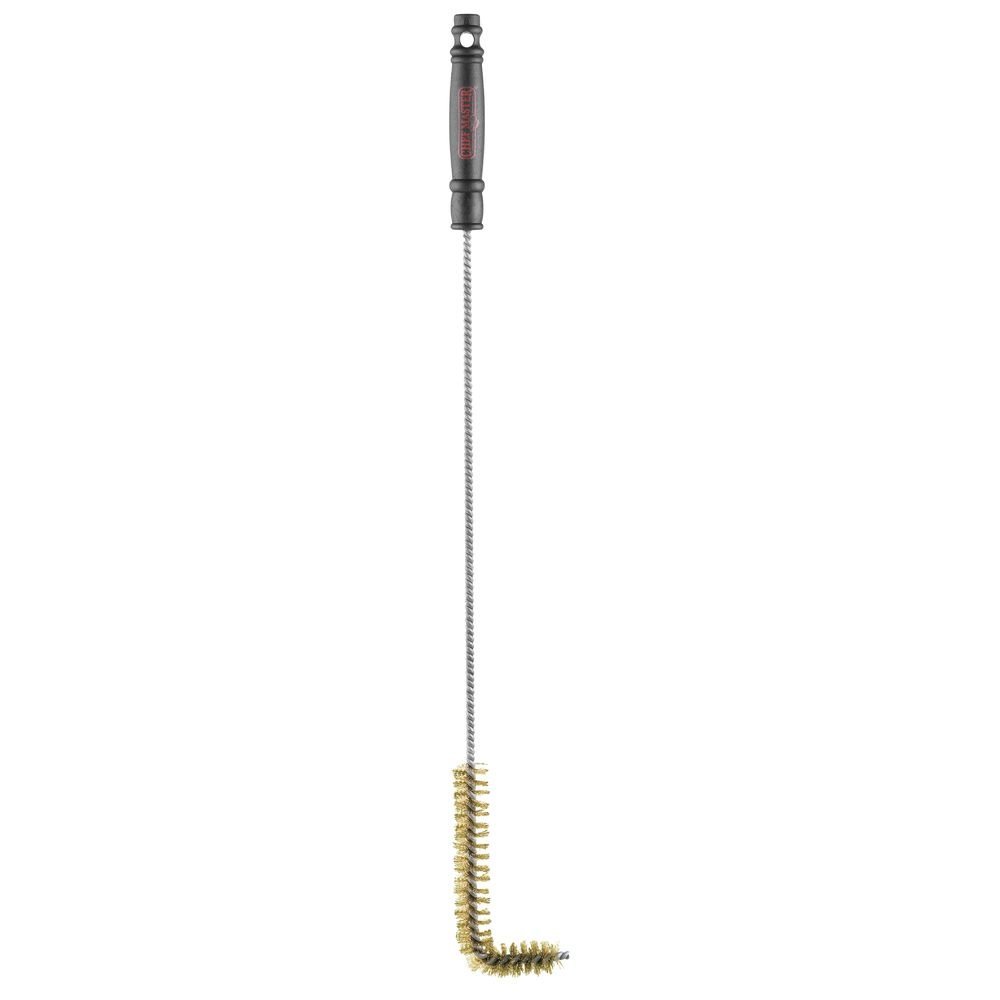 Chef Master Steel L-Shaped Fryer Brush with Black Handle - 27"L