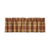 Park Designs Farmhouse Kitchen Valances for Windows - Red Saffron | Fall Decor Window Valance Curtains | Plaid Curtain Valances for Windows | Ideal for BOHO Living Rooms & Bathrooms | 72" x 14" view 1