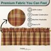 Park Designs Farmhouse Kitchen Valances for Windows - Red Saffron | Fall Decor Window Valance Curtains | Plaid Curtain Valances for Windows | Ideal for BOHO Living Rooms & Bathrooms | 72" x 14" view 2