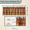 Park Designs Farmhouse Kitchen Valances for Windows - Red Saffron | Fall Decor Window Valance Curtains | Plaid Curtain Valances for Windows | Ideal for BOHO Living Rooms & Bathrooms | 72" x 14" view 3