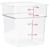 Cambro 4SFSCW135 CamSquare Square Food Storage Container (4-Quart, Polycarbonate, NSF) view 1