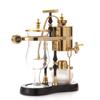 Diguo Belgian/Belgium Family Balance Siphon/Syphon Coffee Maker, Elegant Double Ridged Fulcrum with Tee Handle (Egyptian Black & Gold) view 2