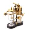 Diguo Belgian/Belgium Family Balance Siphon/Syphon Coffee Maker, Elegant Double Ridged Fulcrum with Tee Handle (Egyptian Black & Gold) view 3