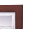 Malden Double Horizontal 4x6 Picture Frame - Wide Real Wood Molding, Real Glass - Dark Walnut view 3