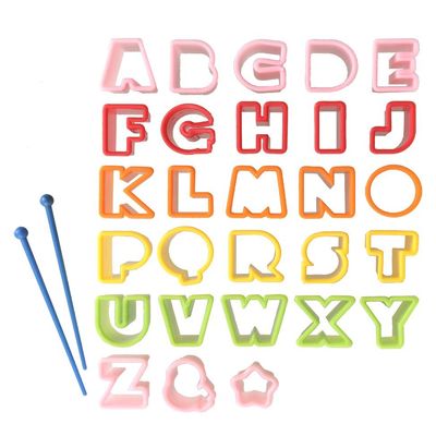 CuteZCute Bento Ham Cheese Carrot Cutter, Letters, 28-Piece