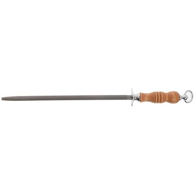 Dexter-Russell 14 Butcher Steel  1227-14, Heavy-Duty Magnetized Honing Rod for Razor-Sharp Edges, Medium Coarse Surface, Hardwood Handle, Made in the USA