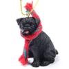 Conversation Concepts Pug Tiny Miniature One Christmas Ornament Black - Delightful! view 1