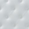Baxton Studio Myra Modern and Contemporary Queen Size White Faux Leather Upholstered Button-Tufted Scalloped Headboard view 4