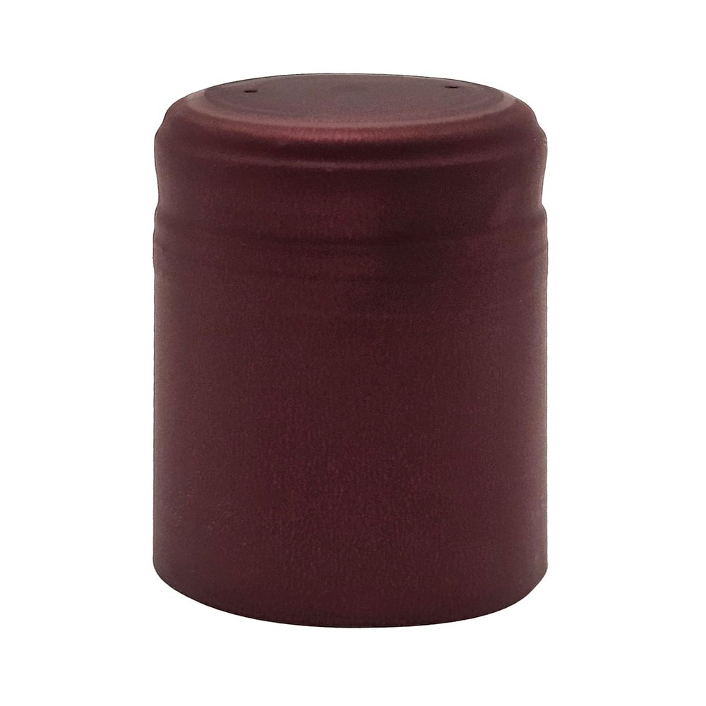 PVC Heat Shrink Capsules With Tear Tabs For Wine Bottles - 60 Count (Burgundy)