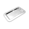 Frieling Silver Tray - 9.4 x 5.6 in Rectangular Polished Mirrored Finish - 18/10 Mirrored Stainless Steel Metal Serving Tray for Coffee, Tea & Desserts view 1