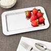Frieling Silver Tray - 9.4 x 5.6 in Rectangular Polished Mirrored Finish - 18/10 Mirrored Stainless Steel Metal Serving Tray for Coffee, Tea & Desserts view 2