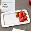 Frieling Silver Tray - 9.4 x 5.6 in Rectangular Polished Mirrored Finish - 18/10 Mirrored Stainless Steel Metal Serving Tray for Coffee, Tea & Desserts view 4