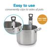 Polder Candy Thermometer, Stainless Steel Cooking Thermometer with Pot Clip, for Jam, Syrup, Jelly, Yogurt, and Deep Fry, 12" view 3