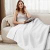Tex Trend 100% Cotton Blankets Queen Size  Waffle Weave Versatile Cotton Blanket  Breathable and Soft for Spring Summer  Gift for Women, White, 90x90 Inches view 3