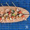 Totally Bamboo Lil' Surfer Surfboard Shaped Bamboo Serving and Cutting Board, 14-1/2" x 6 view 3