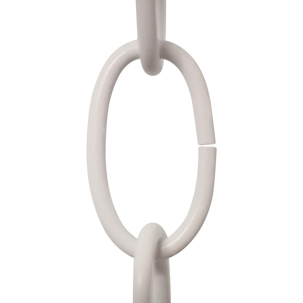 RCH Hardware CH-S56-10-WHT Steel Chandelier Chain 9 Gauge, White (1 Foot)