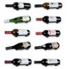 Rustic State Wall Mount Custom Hook Design Iron Wine Bottle Holder Rack Shelf Display for All Adult Beverages Liquor - Home, Kitchen, Dining Room Bar Dcor - Set of 10 - Black view 1