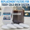 Essential Values 12-Pack Toddy Filter Replacement, Coffee Filters - Reusable Coffee Filters - Replacement Coffee Filter for Toddy Cold Brew System | Round Coffee Filter - Toddy Cold Brew System Filter view 2
