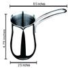 Cuisinox Stainless Steel Turkish Cezve Coffee Pot, 12 Oz view 4