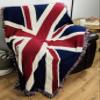 Pure Country Weavers United Kingdom - Union Jack Flag Blanket - Gift Soft Tapestry Throw Woven from Cotton - Made in The USA (69x48) view 2