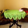 Laivigo New Handmade Crochet Lace Round Table Cloth Doilies Doily,31 Inch,Apple Green view 2