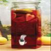 Circleware 67111 Yorkshire Mason Jar Tall Square Glass Beverage Dispenser with Lid and Spigot, 2.5 Quart, Clear view 4