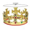 Unique Gold Plastic King Crown - One Size, 1 Pc view 2