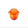 Le Creuset Stoneware Mini Round Cocotte, 8 oz., Flame view 1