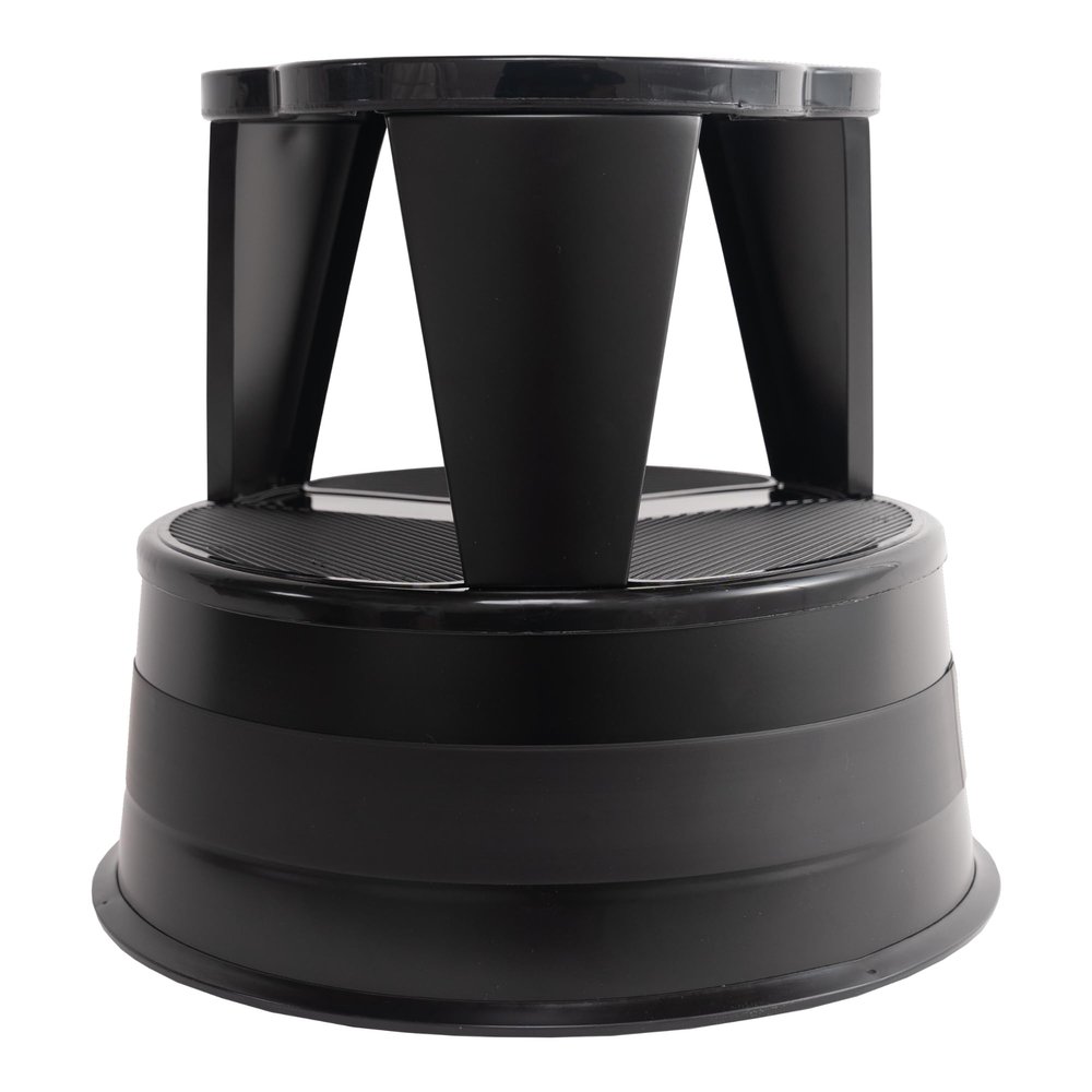 Cramer Kik Step Steel Step Stool - Two Step Stool, Holds 350 lbs (Black)