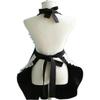 Hyzrz Lovely Home Work Adjustable Apron Shop Cake Kitchen Cooking Aprons for Women Girls with Pocket for Gift,Black view 2