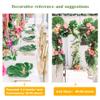 OurWarm 24pcs Large Artificial Tropical Palm Leaves, Faux Safari Leaves Monstera Fake Leaves, Hawaiian Luau Party Jungle Beach Theme Decorations for Birthday Party Safari Table Decorations Supplies view 3