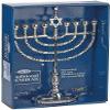 Rite Lite Hanukkah Silver Menorah - Modern & Polished Chanukah Menorah Jewish Holiday Party Favors Decorations Judaica Festival of Lights view 3