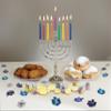 Rite Lite Hanukkah Silver Menorah - Modern & Polished Chanukah Menorah Jewish Holiday Party Favors Decorations Judaica Festival of Lights view 4