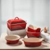 Heritage Oval Au Gratin Dish - Cerise view 2