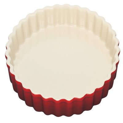 Le Creuset Stoneware Tart Dish, 1.5 qt. (9"), Cerise