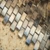 Dark Emperador 5/8 X 1 1/4 Polished Marble Baby Brick Mosaic Tile view 3