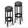 Two 24" Espresso Swivel Bar Stool with Leather Seat By Acme view 1