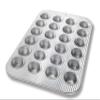 USA Pan Bakeware Mini Cupcake and Muffin Pan, Nonstick Quick Release Coating, 24-Well, Aluminized Steel view 1