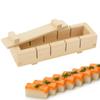 JapanBargain, Wooden Oshizushi Press Mold 8.5" x 2.75", Rectangular Pine Sushi Mold Box, Japanese Oshizushihako Sushi Press Maker, 3-Piece Detachable Design view 1