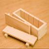 JapanBargain, Wooden Oshizushi Press Mold 8.5" x 2.75", Rectangular Pine Sushi Mold Box, Japanese Oshizushihako Sushi Press Maker, 3-Piece Detachable Design view 2