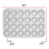 Fat Daddio's Anodized Aluminum Mini Muffin Pan, 11.2 x 15.8 Inch view 4