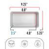 Fat Daddio's BP-5643 Anodized Aluminum Bread Loaf Pan, 9 x 5 x 2.5 inch view 2