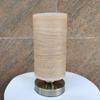Bieye L10272 Birds in The Tree Wooden Style Table Lamp Night Light with Wood Lampshade Bronze Metal Base for Bedside Bedroom Living Room, Cylinder-Shaped (Bronze) view 4