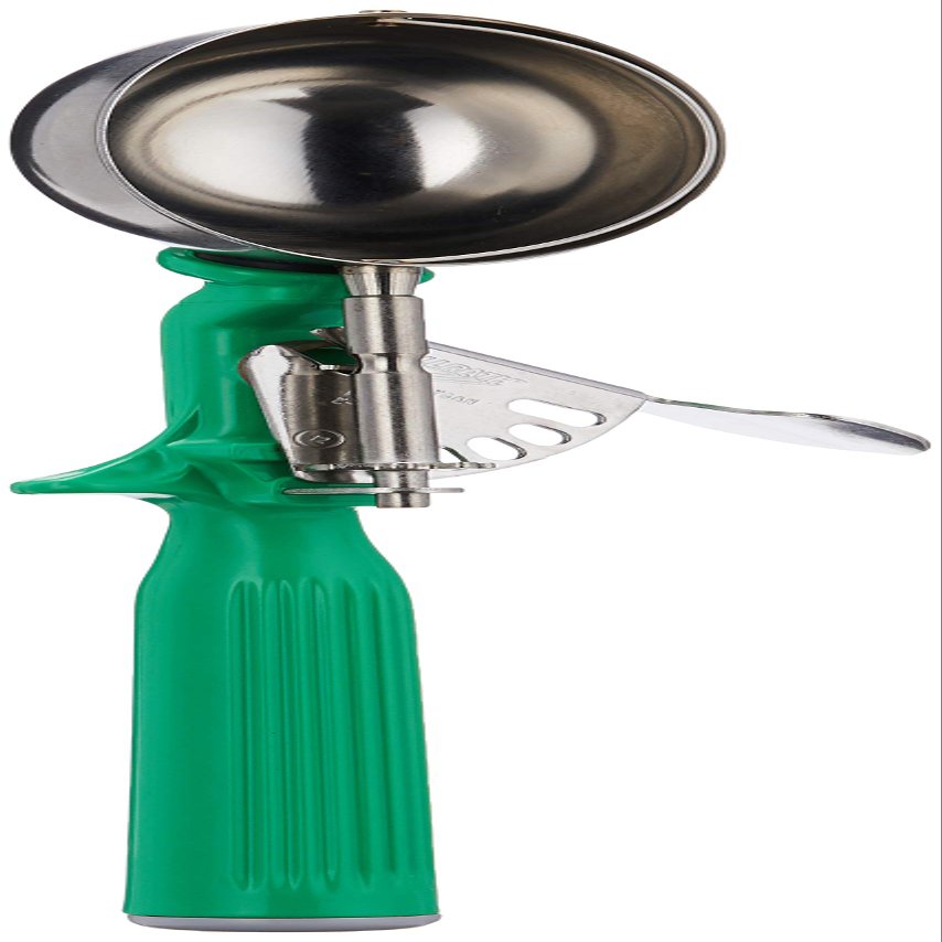 Vollrath 2-2/3 oz Stainless Steel Disher - Size 12,Green
